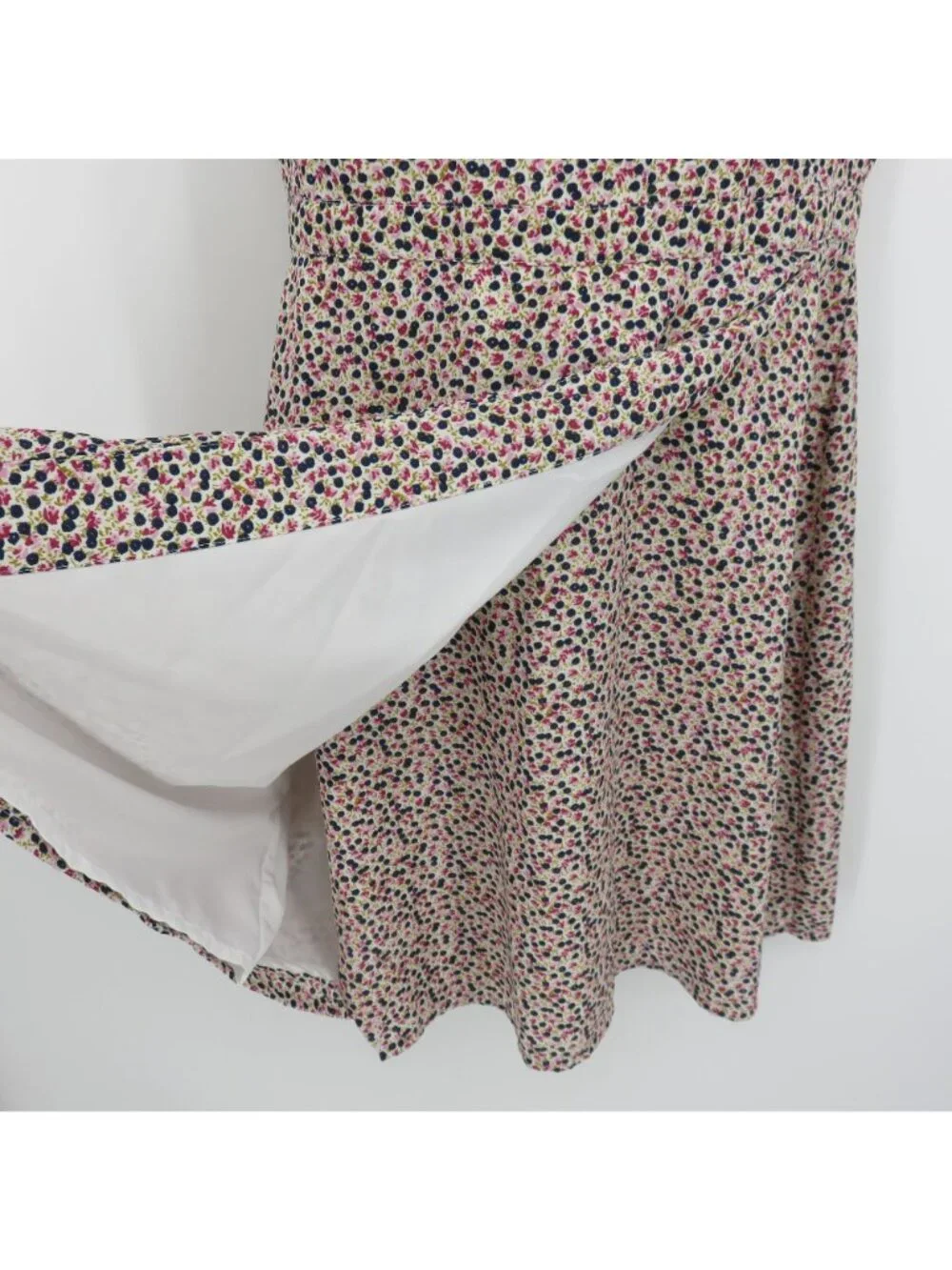 J Crew Women 10 Pink Blue Flower Floral V Neck Short Sleeve Sundress Dress Chic